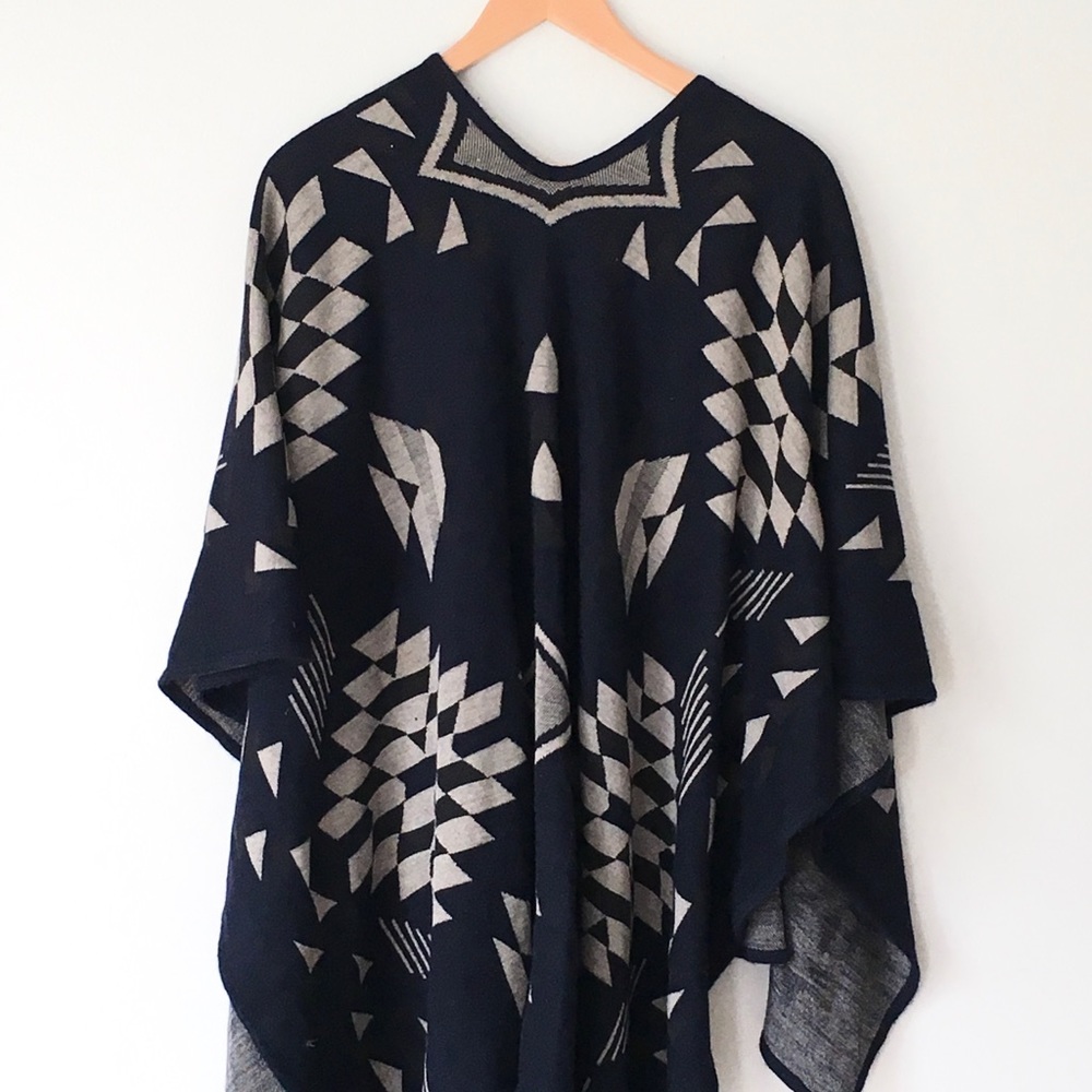 Francesca’s Aztec Print Wrap Sweater